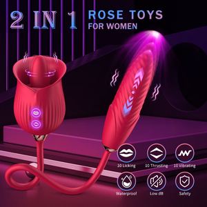 Vibromasseur rose langue lécher Stretch Tease Stimulation clitoridienne Bâton de <span class=keywords><strong>massage</strong></span> Jouet sexuel adulte Rechargeable par USB Étanche 10 - Product Image 2