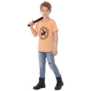 Costume Percy Jackson, t-shirt orange pour garçons, tenue de fête d'Halloween sur le thème du camp demi-sang - Product Image 4