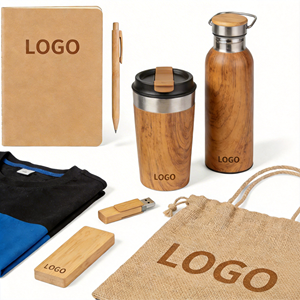 Branding Eco Gift Set Custom Logo Drinkwares <b>Pens</b> T-shirts Bags Sprial Notebooks Flash Disks for Client Giveaways - Product Image 1