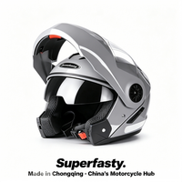Casque de moto modulaire étanche en ABS pour le tourisme et la conduite urbaine, vente en gros, OEM, en vrac