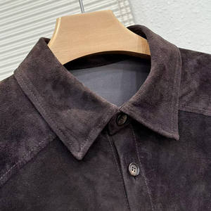 Giacca da <span class=keywords><strong>donna</strong></span> <span class=keywords><strong>in</strong></span> vera <span class=keywords><strong>pelle</strong></span> scamosciata giacca autunno inverno Blazer da <span class=keywords><strong>donna</strong></span> <span class=keywords><strong>in</strong></span> vera <span class=keywords><strong>pelle</strong></span> di capra Suede Suede - Product Image 6