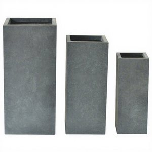 2024 Classic <b>Large</b> Contemporary Fiberglass Clay Flower <b>Pots</b> High Quality Garden Outdoor Home Nursery Small Eco-Friendly 10 Pcs - Product Image 1