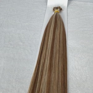 Extensiones de cabello nano de plástico, cabello humano virgen Remy, color piano ombre, doble capa, con anillas nano invisibles. - Product Image 5
