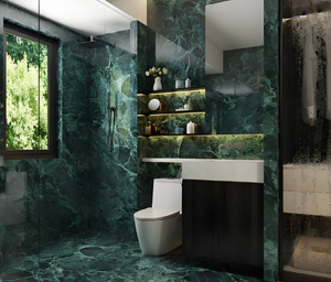 Décoration intérieure en marbre vert émeraude Pradas, pierre naturelle - Product Image 4