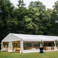 Tente de réception pour événements importants, mariage, fête, 10x12, 10x15, 10x20, 10x30, 10x40, 10x50, PVC blanc, 20 x 30, pour 100, 300, 500 personnes
