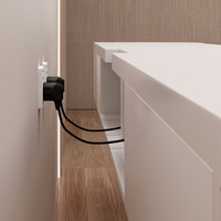Muebles de Salón Estilo Crema, Mueble para TV Colgante de Pared, Diseño Moderno, Muebles Flotantes para TV, para Apartamentos Pequeños