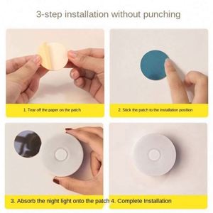 Smart Home <b>Motion</b> <b>Sensor</b> <b>LED</b> USB Rechargeable Durable Sustainable Portable Modern NightLight Bedroom Staircase Hallway Wardrobe - Product Image 5