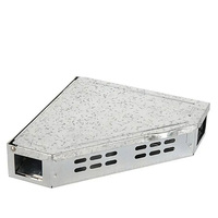 Piège à souris professionnel en acier galvanisé avec couvercle solide, boîte triangulaire en métal pour le contrôle des nuisibles, piège à rats sans cruauté, sans tuer