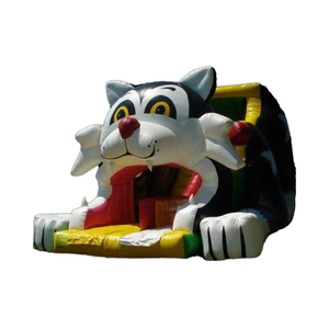High Quality Factory Direct Sales Wholesale Inflatable Vampire cat <strong>Slide</strong> Inflatable <strong>Animal</strong> Trampoline for Children - Product Image 4