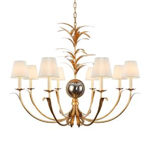 Lámpara de Techo de Hierro de Diseño de Lujo, Hecha a Mano, con Tela Única, para Sala de Estar, Restaurante, Estilo Postmoderno - Product Image 3