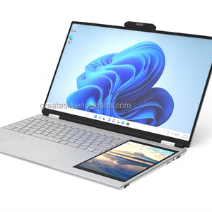 Dual Screen Intel N95 Computadores Portáteis 15,6 polegadas + 7 polegadas Business Laptop Factory Preço Alta Qualidade Logotipo Personalização - Product Image 1