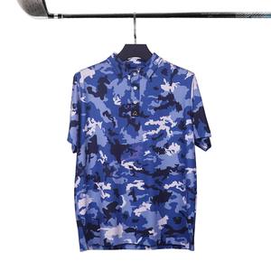 เสื้อกอล์ฟผู้ชายคุณภาพสูง พิมพ์ลายด้วยความร้อน ผ้าถักพรีเมียม เป็นมิตรกับสิ่งแวดล้อม แห้งเร็ว ระบายอากาศดี แขนสั้น คอปก - Product Image 2