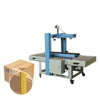 Machine de scellage automatique de cartons, scelleuse thermique électrique contrôlée par PLC, fermeture par ruban adhésif de 10 mm pour l'emballage