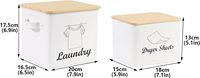 Ensemble de bac à poudre et de séchoir à linge Porte-feuilles Boîte de rangement pour détergent à lessive en poudre