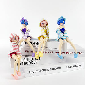 4 colores 14CM ropa de casa niñas <span class=keywords><strong>Rem</strong></span> Ram Manga estatuilla estatuas Re Zero Figura PVC Anime figura Juguetes - Product Image 1