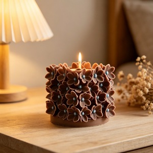Creative Geometric Flower <b>Candle</b> <b>Mold</b> Silicone <b>Molds</b> For DIY Crafting Cake Decorating Tools - Product Image 1