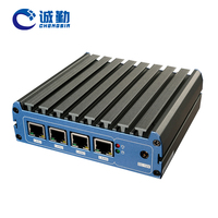 4 LAN Firewall PC Celeron J4125 J1900 Atom E3845 Desktop Nano Mini Computer Box X86 Barebone Fanless Router Pfsense Mini PC