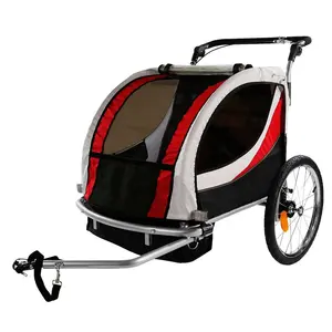 عربة نقل حمولة قابلة للطي مقطورة دراجة للأطفال مع مشبك