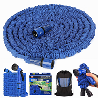 Tuyau d'arrosage extensible en latex, anti-fuite, rétractable, pour l'arrosage du jardin et le lavage de voiture