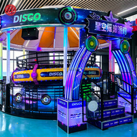 Manège Disco Turntable Tagada pour enfants, équipement d'amusement rotatif et rebondissant pour parcs intérieurs et extérieurs