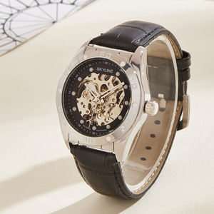 นาฬิกากลไกอัตโนมัติสแตนเลสสตีล24มม., นาฬิกาโลหะอัลลอยด์สุดหรูพร้อมกระจกพอยน์เตอร์สำหรับธุรกิจกีฬา - Product Image 2