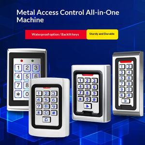 防水オールインワンアクセス制御システム（スワイプカード、パスワード、NFC対応、金属製、シルバー/ブラック、屋外用鉄製ドアロック） - Product Image 4