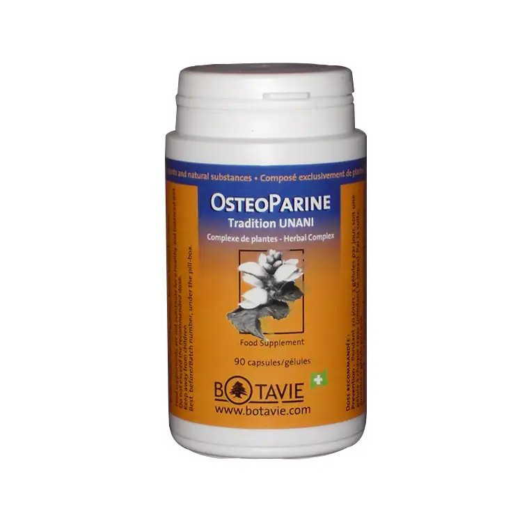 OsteoParine Osteoporosis Nutrition Supplements Bone Resorption Regenerate Bone and Fixing Minerals Botavie Laboratory Swiss