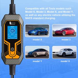 Chargeur de voiture électrique Feyree 85V-264V CEE 32A TS-NACS 7kw, station de recharge électrique portable pour voitures Tesla - Product Image 6