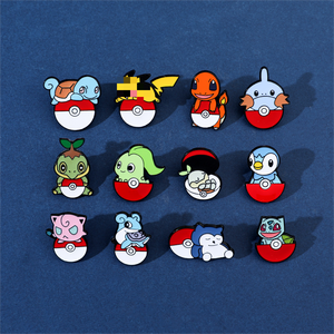 18 modèles de broches en métal POKE pour <span class=keywords><strong>jeu</strong></span> vidéo Anime Cartoon Pocket Monster Psyduck Gengar Épinglettes en émail - Product Image 5