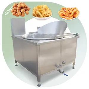 Fast Food Chinchin Chin Chin Friteuse Industriel Onion Chip Fry Potato Batch Fryer Machine Price for Food