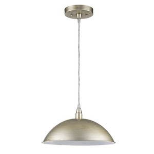 HMS moderno semplice industriale scandinavo luce a sospensione con ombra a cupola bianco caldo per l'installazione del soffitto in camere cortili - Product Image 1