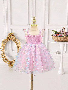 Nuovo Arrivo all'Ingrosso: Ultimo Design Estivo, Grazioso Abito in Pizzo e Poliestere Stile Lolita per Bambine di 7/8 Anni - Product Image 5