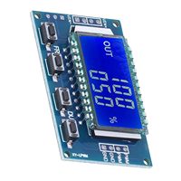 "Adjustable PWM Signal Generator Module with LCD Display for Electronic Components"