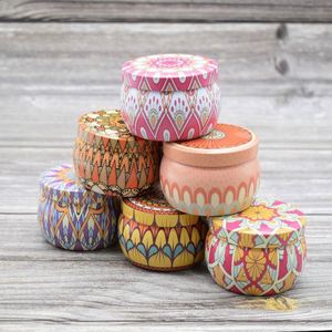 Wholesale Candle Jars Bulk <b>Empty</b> Round Metal Tins Luxury Candle Making Jars With Lid - Product Image 5