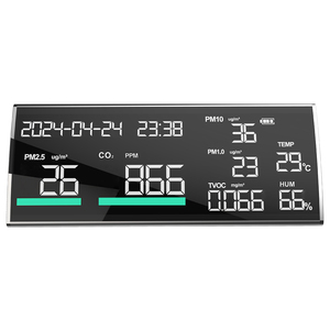 Detector de calidad del aire nueve en uno CO2 formaldehído gas volátil PM2.5 PM10 PM1.0 probador para uso en máquinas - Product Image 5