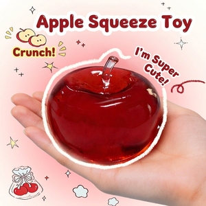 Jouet anti-stress pomme rouge à presser pour soulager <span class=keywords><strong>la</strong></span> colère et <span class=keywords><strong>la</strong></span> tension, moulable sans retrouver sa forme d'origine, jouet à récupération lente - Product Image 2