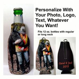 Funda Aislante Personalizada para Botellas de Cerveza, Funda de Neopreno con Cierre para Botellas de Cerveza, Enfriador con Nombre o Texto - Product Image 5