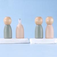 Morandi-Bouteille boule en verre de 12ml Essence de bois de lotus diffuseur de parfum crème plate polie 10ml 15ml volumes disponibles"
