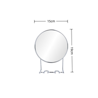 Miroir de rasage portable de 6 pouces avec cadre métallique personnalisé, grossissement 3X, conception à ventouse pour salle de bain ou hôtel