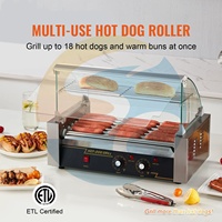 Équipement de cuisine de haute qualité, machine à griller les hot-dogs à 7 rouleaux, machine à griller les saucisses électrique