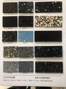 Trong Nhà Ngoài Trời Thân Thiện Với Môi Màu Dot Nhà Sân Chơi Thể Thao Địa Điểm Âm Thanh Bằng Chứng Bằng Giọng Nói Giảm Phòng Tập Thể Dục Cao Su Sàn Cuộn Mat - Product Image 3