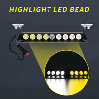 Feux de détresse à LED super lumineux 12V, 8 LED, clignotants pour pare-brise, feux de tableau de bord pour voitures, véhicules, camions - État neuf