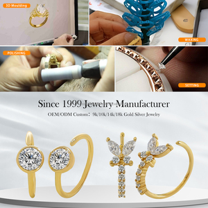<span class=keywords><strong>Aros</strong></span> de Oro Sólido de 14K Reales, Piercings de Oro Puro Personalizados, Joyería de Oro Amarillo al por Mayor - Product Image 3