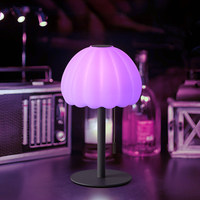 Lampe de bureau décorative LED moderne en forme de pétale, télécommande tactile, fonctionne sur piles, lampe de lecture, lampe de nuit