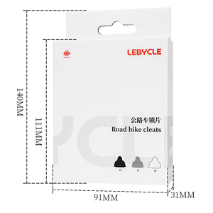Pédale auto-bloquante LEBYCLE pour vélos de route, construction métallique, ajustement universel, design durable et antidérapant - Product Image 2