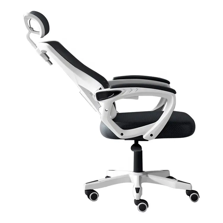 Hot Sale Economical Modern Design Revolving Guest Manager Office All Mesh Chair with Headrest Ergonomic Computer Chair