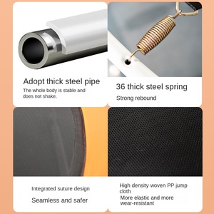 Trampolín interior para bebés y niños, cama que rebota plegable duradera de PVC con red protectora, tamaño de marco de 1,2 <span class=keywords><strong>M</strong></span> - Product Image 4