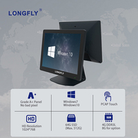 Sistema POS LongFly de 15 Pulgadas con Pantalla Táctil Capacitiva, Cámara Integrada, Wi-Fi 6, de Aleación de Aluminio para Ventas en Comercios y Restaurantes