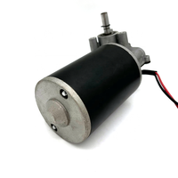 Moteur à engrenages à vis sans fin DC D76 à couple élevé 76 mm 24V/48V/220V 100W 180RPM à aimant permanent à balais pour maison intelligente, levage de bureau et appareils électroménagers