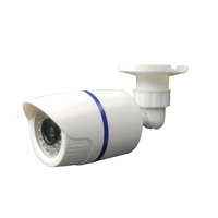 Caméra de sécurité factice extérieure multifonctionnelle Hailin 1801 en plastique blanc haute simulation, étanche, avec lumière LED clignotante pour la maison et l'IoT